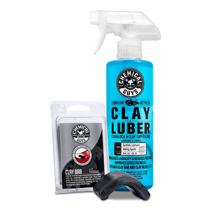 Heavy Duty Clay Bar & Luber Synthetic Lubricant Kit Bundle C5