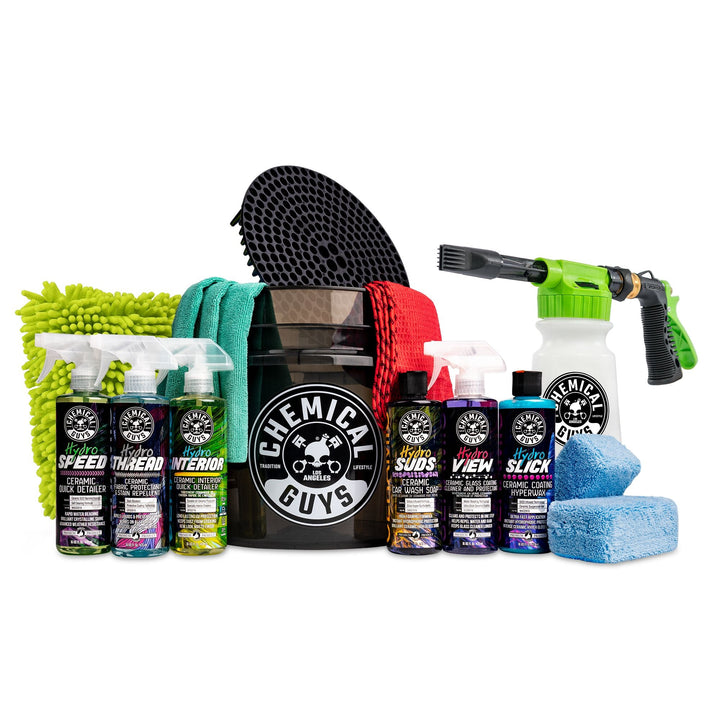 16-Piece Arsenal Builder Ceramic Protection Car Wash Kit with TORQ Foam Blaster T3