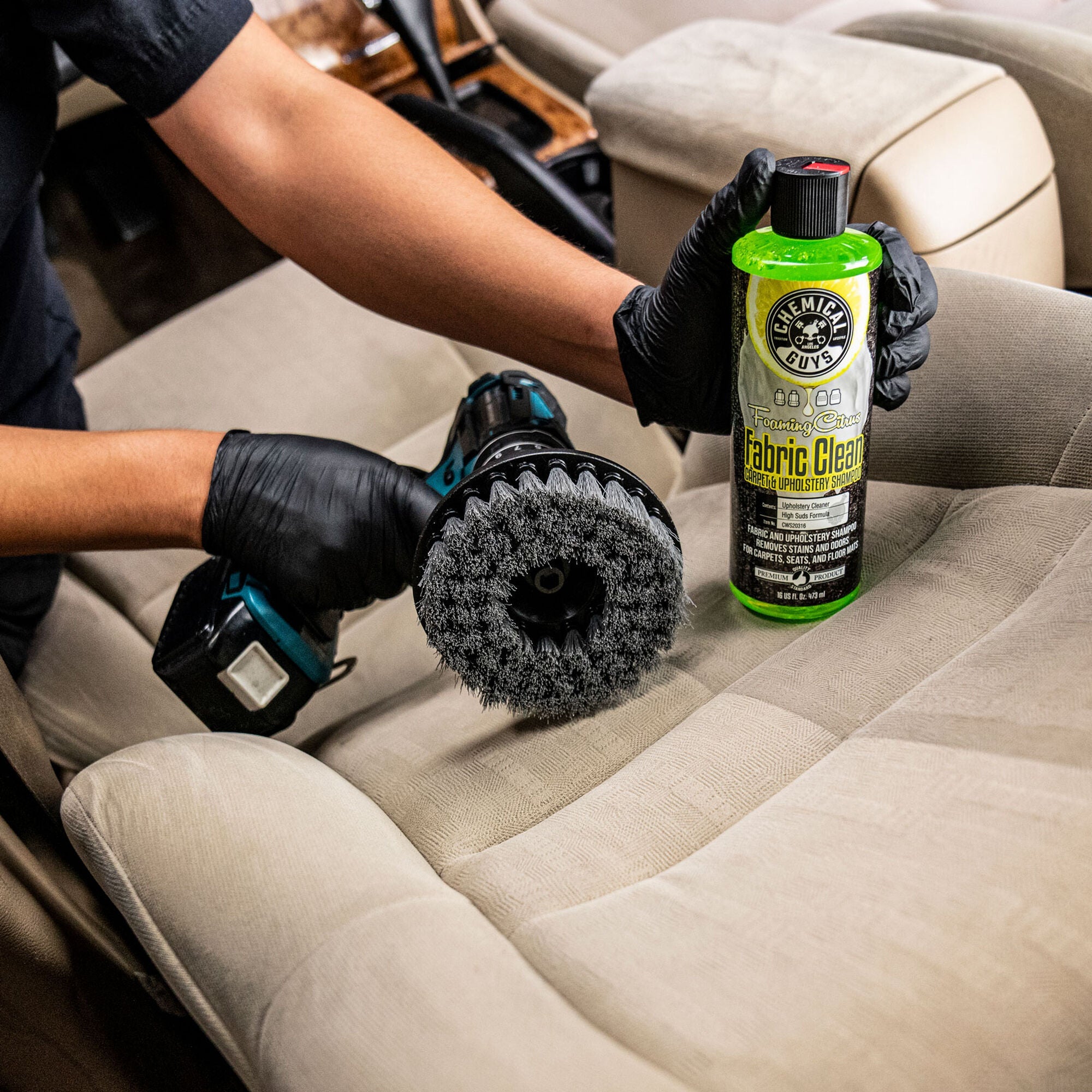Chemical Guys Spinner Multi-Surface Drill Brush, Light Duty