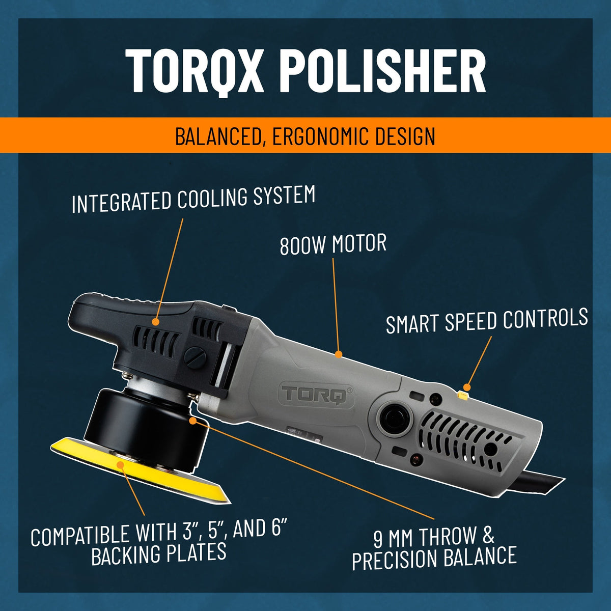 TORQX Random Orbital Polisher Kit