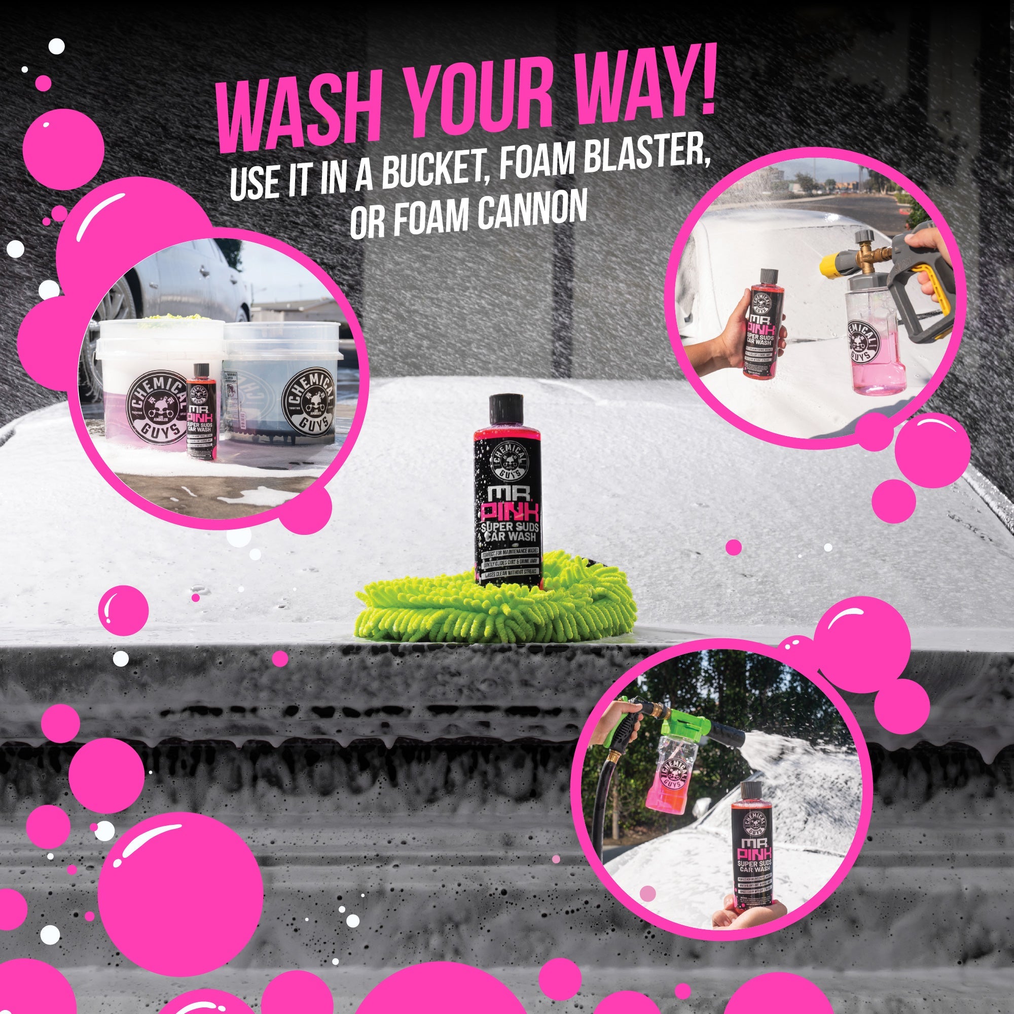 Mr. Pink Car Wash Shampoo Bundle