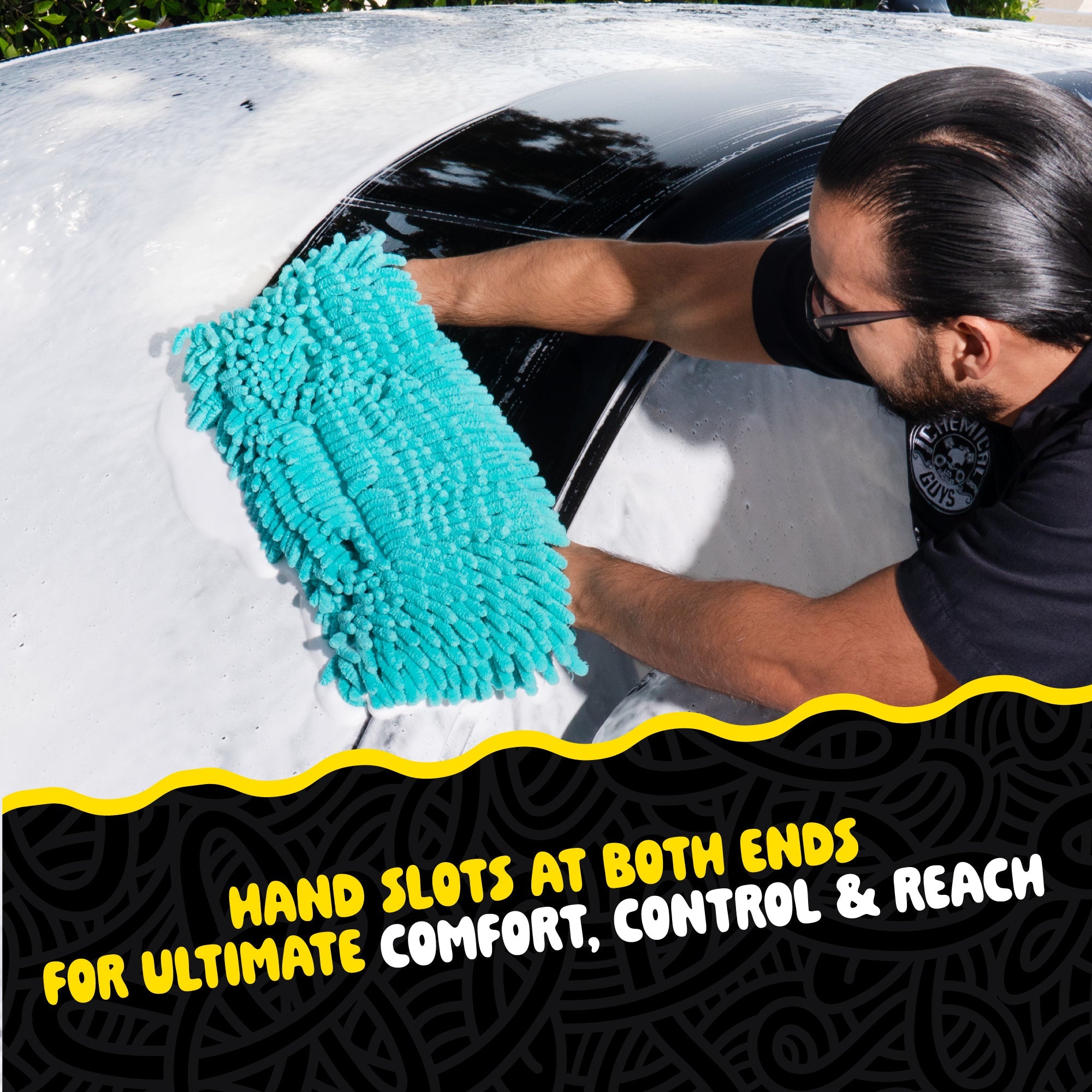 Big Noodle Grip & Glide Two Handed Wash Mitt