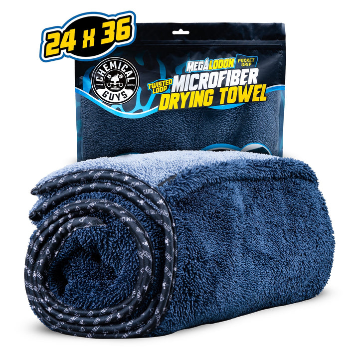 Megalodon Pocket Grip Twisted Loop Microfiber Drying Towel C5
