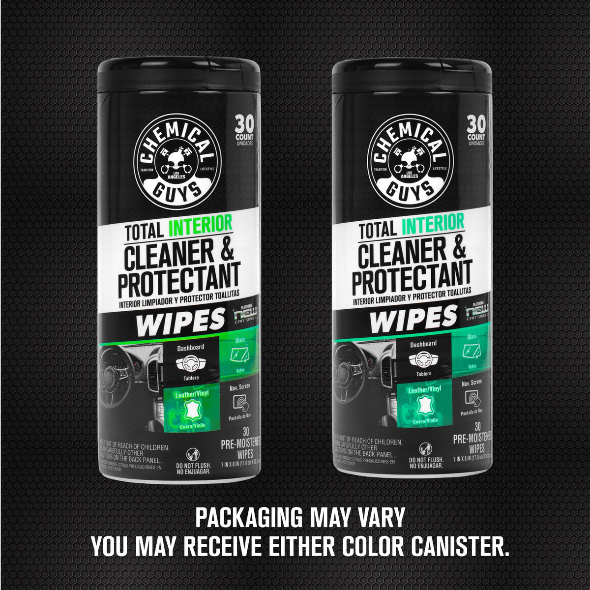 Total Interior Cleaner & Protectant Canister Wipes