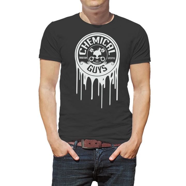 White Dripping Logo T-Shirt, SEMA Edition V1