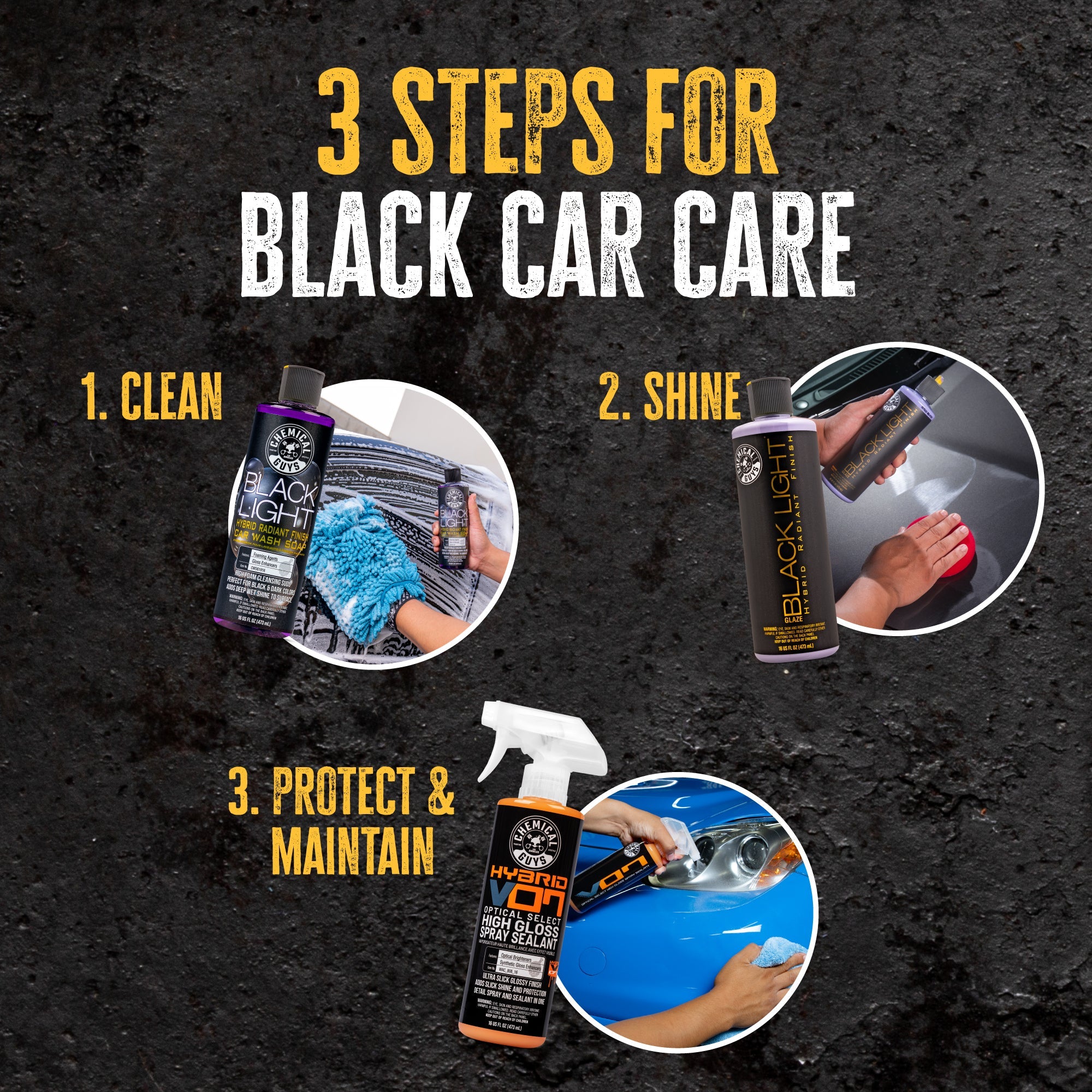 Black Car Care Starter Kit